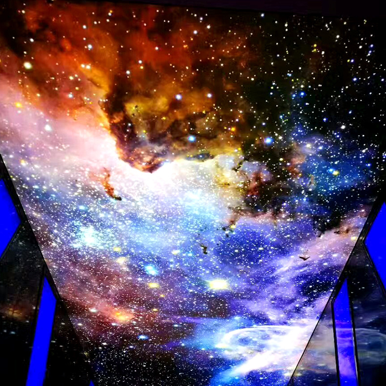 天花吊顶室内宙宇星空软膜天花 天花白色透光膜喷绘软膜uv软膜