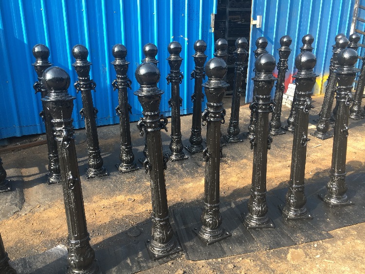 河岸柱子 双排耳 桥边装饰 铁柱子 装饰柱子 高度1180mm