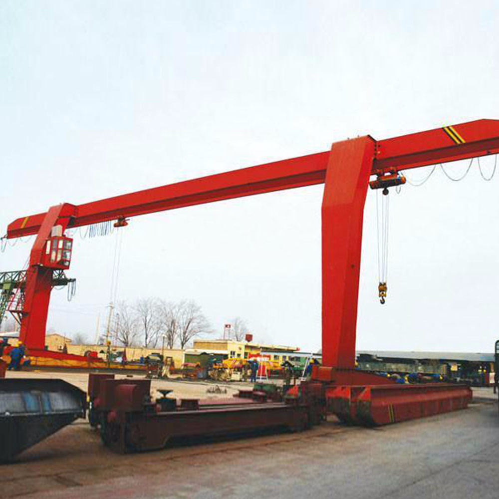 北京天津地区10-50吨 双梁半龙门起重机 直供电动有轨运行龙门吊