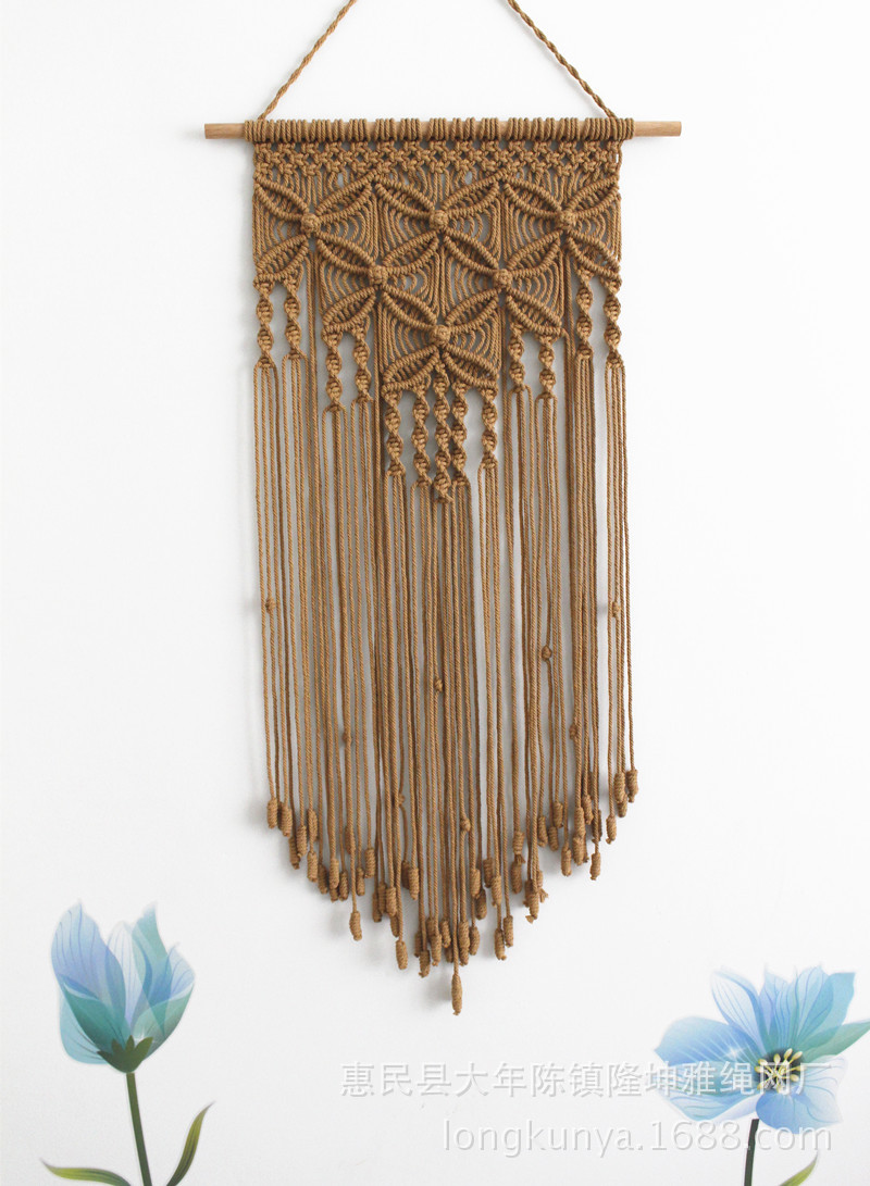 挂毯外贸欧美爆款纯手工编织挂毯挂饰挂件壁挂饰品北欧波西米亚