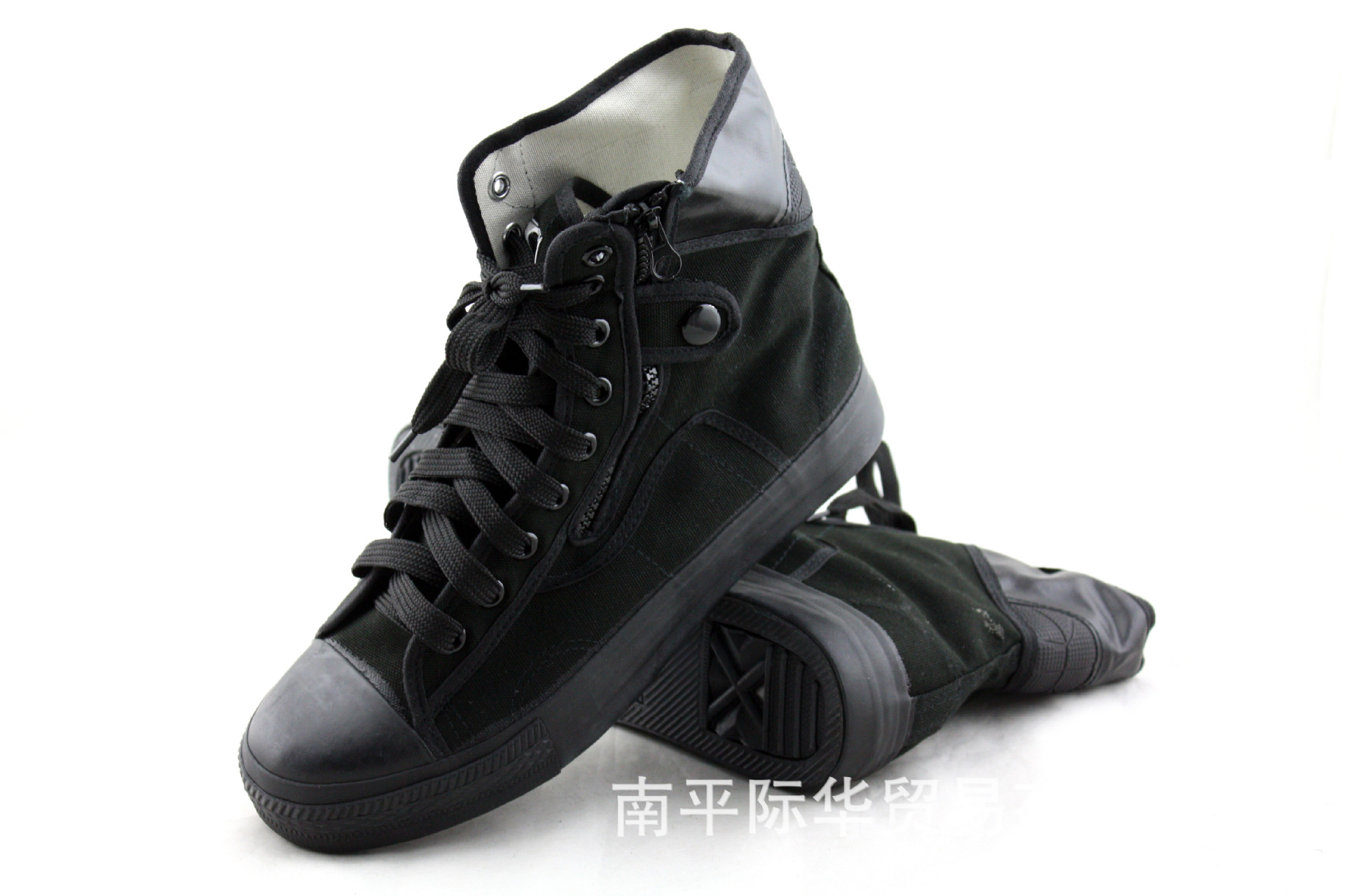 正品3537特勤鞋男夏黑色高帮解放鞋战术胶鞋安防耐磨作训鞋特训靴
