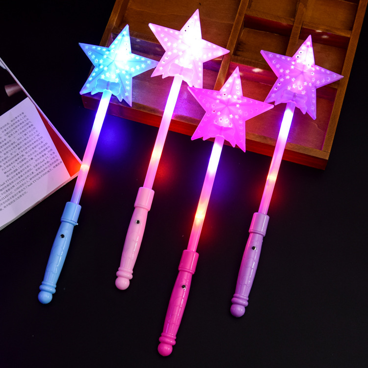 Luminous Toy Magic Wand Magic Wand Stall Night Market Concert Props Love Lollipop Light Stick Wholesale