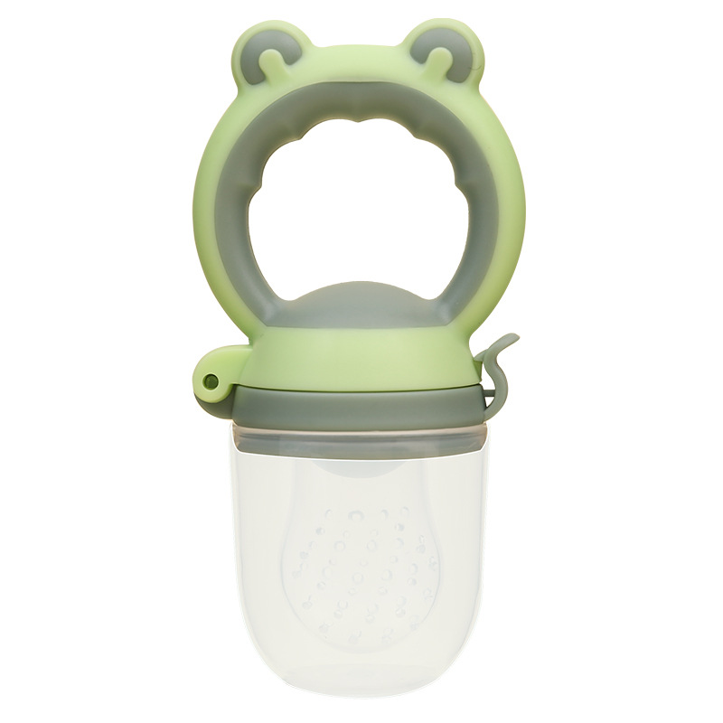 Frog Bite Multi-Color Fruit Sparse Bite Happy Pacifier Food Supplement Rattle Bite Nutrition