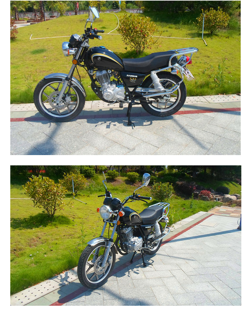 供应重庆建设牌摩托车125cc铃木太子款燃油跨骑二轮可上牌包邮