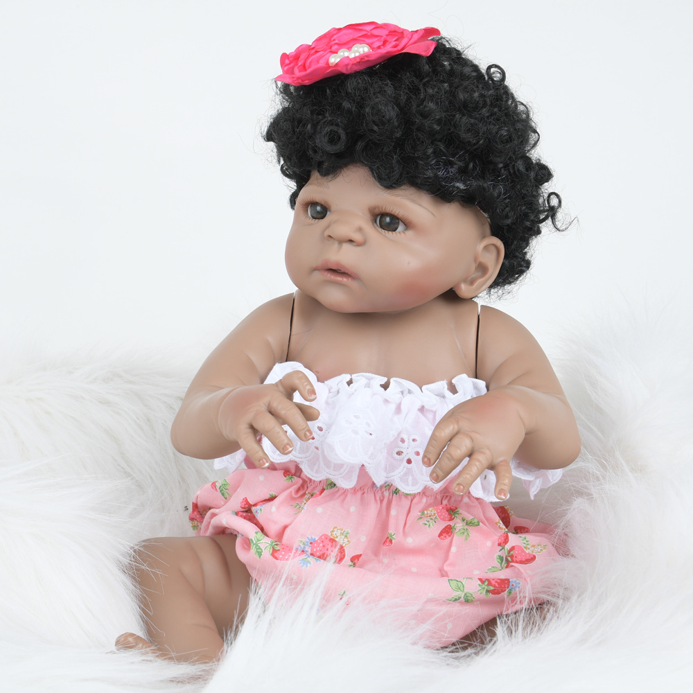 非洲卷发 重生洋娃娃玩具 欧美穿衣服亚马逊热销早教婴儿可洗澡