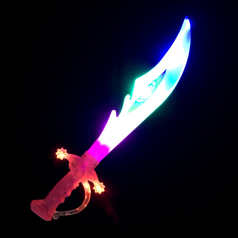 发光玩具-闪光仿真刀 夜市闪光刀剑 发声发光仿真闪光刀玩具地摊夜市