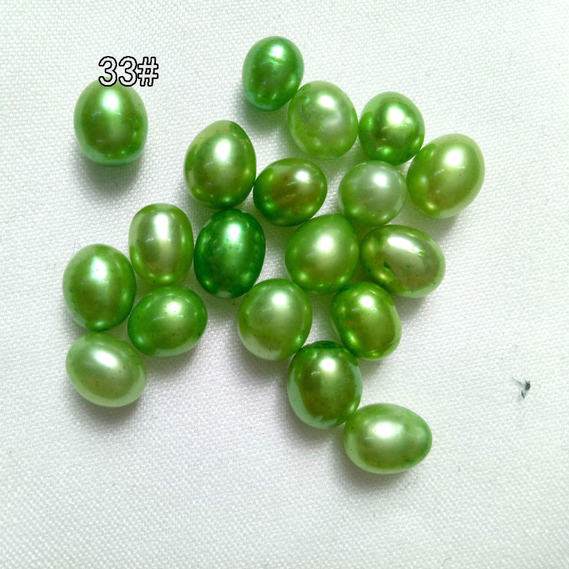 淡水河蚌珍珠真空地摊珍珠海水蚌小贝珍珠一件起批彩色米形珍珠贝