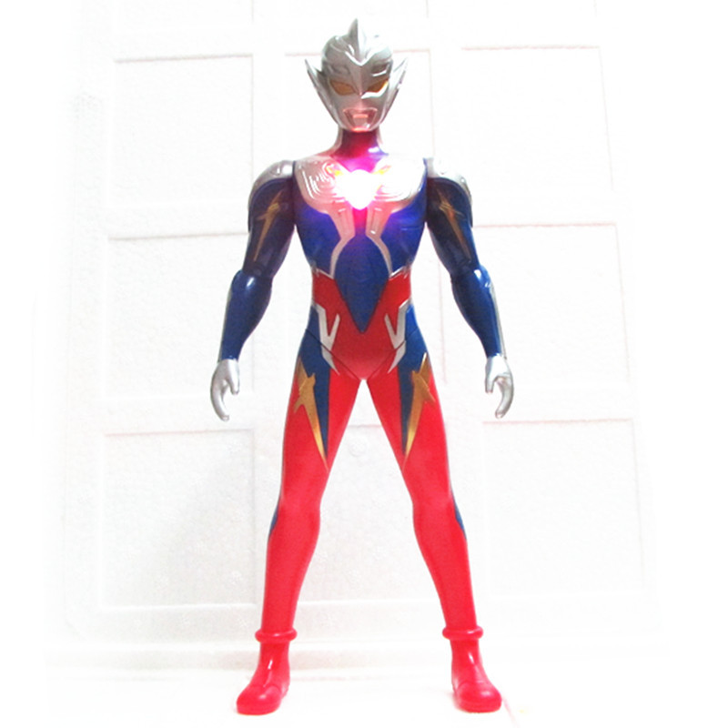 正版 中华超人奥特曼玩具 青龙超人发光发声关节可动男孩玩具