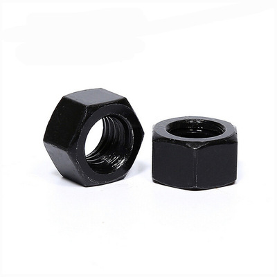 高强度螺母_厂家供应 黑色六角螺母 高强度外六角螺母 规格齐全