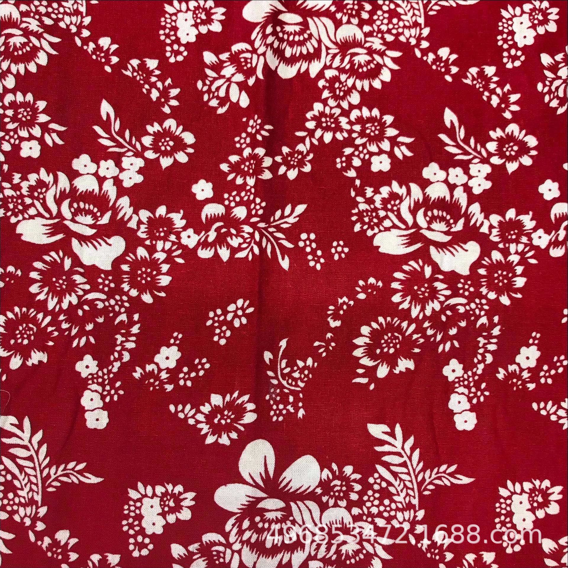 加厚a款全棉蓝印花民族风花布窗帘桌布台布家居装饰布置平纹棉布