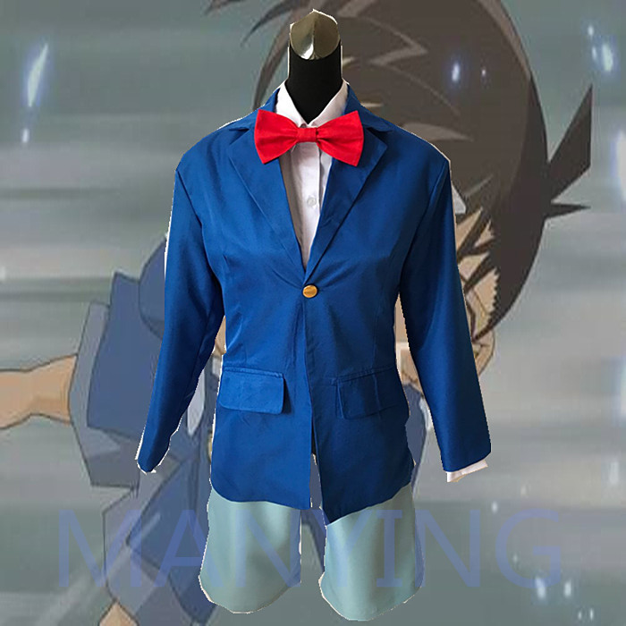 名侦探 柯南蓝色制服 动漫cosplay服装 儿童 成人现货