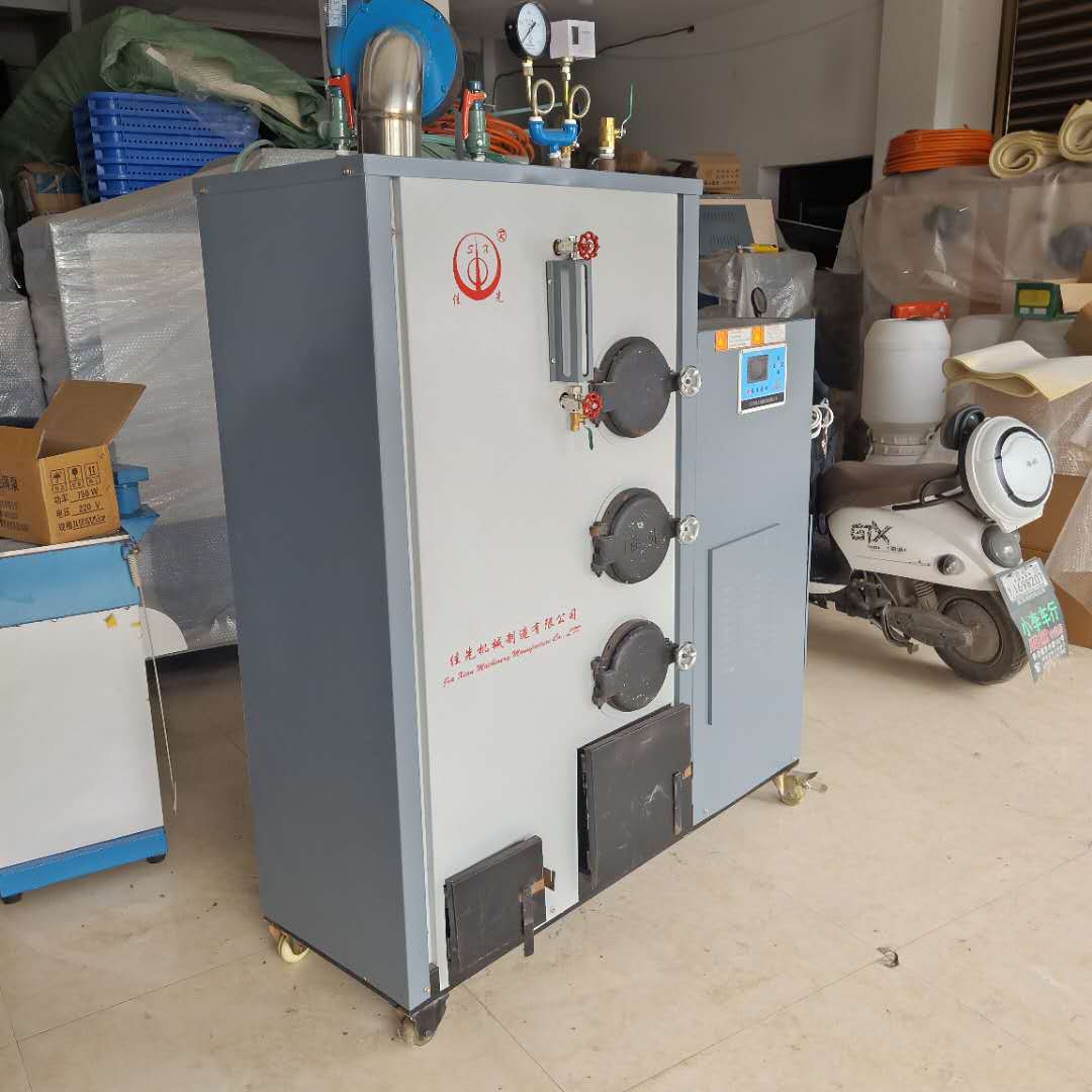 新款佳先聚能锅炉150kg生物质颗粒蒸汽发生器 连体带预热除尘锅