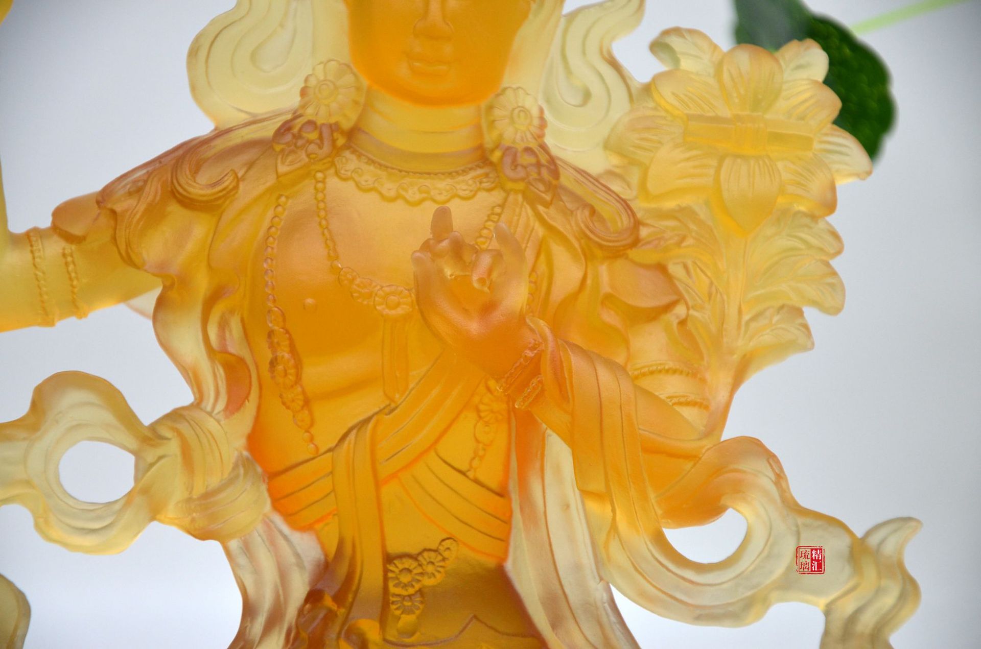 古法琉璃佛像工厂直销 琉璃文殊菩萨 石家庄琉璃佛像批发 一手厂