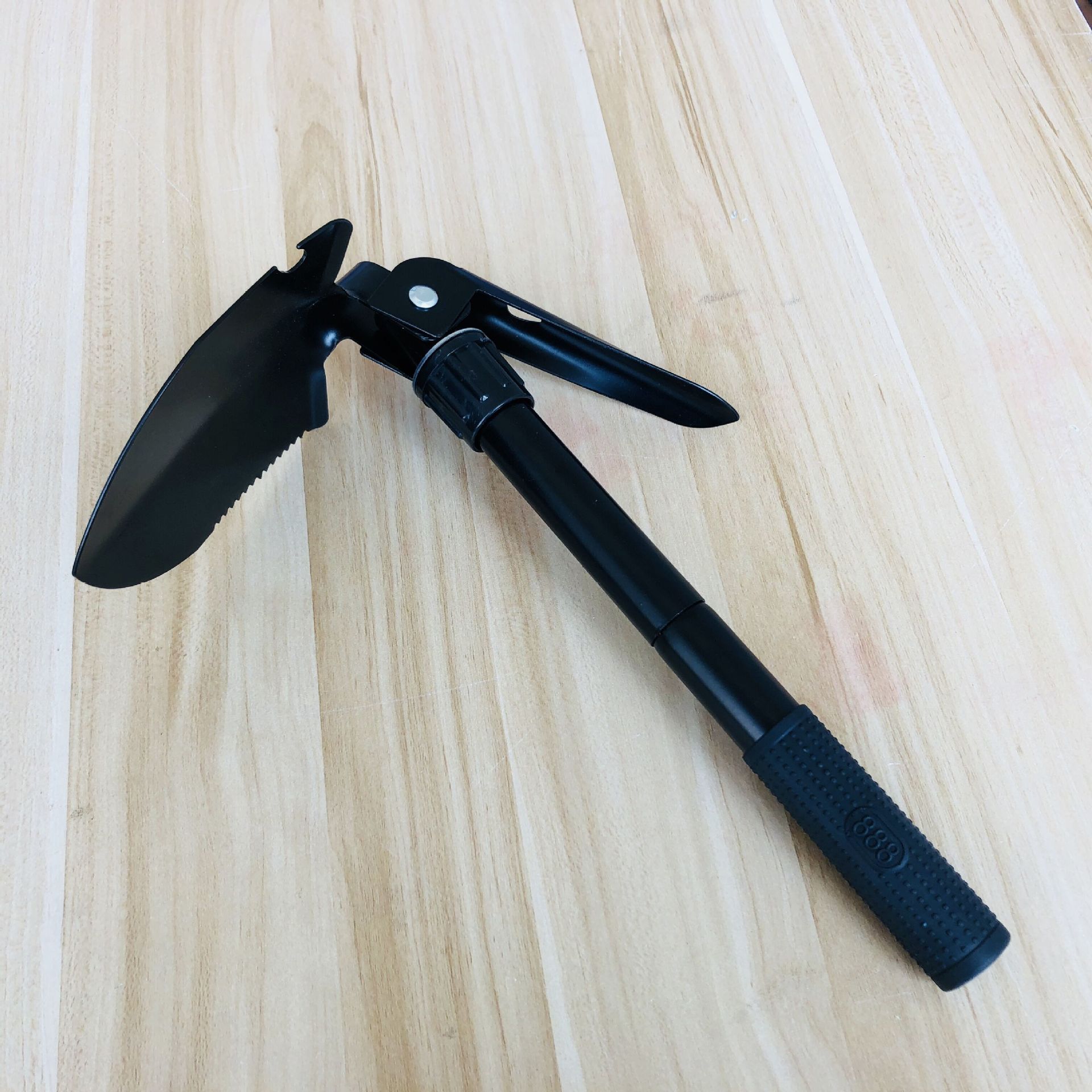 车载便携小号工兵铲 钓鱼多功能工具铲 户外露营多用折叠园艺铁铲