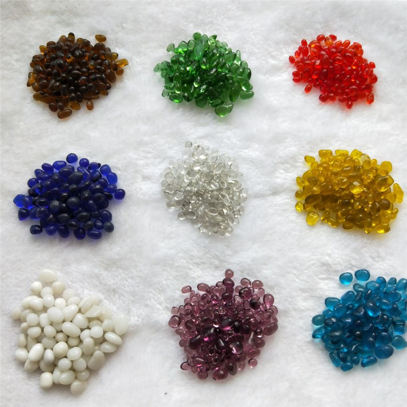 厂家供应 美缝剂用实心玻璃微珠 高折射率 实心彩色玻璃珠