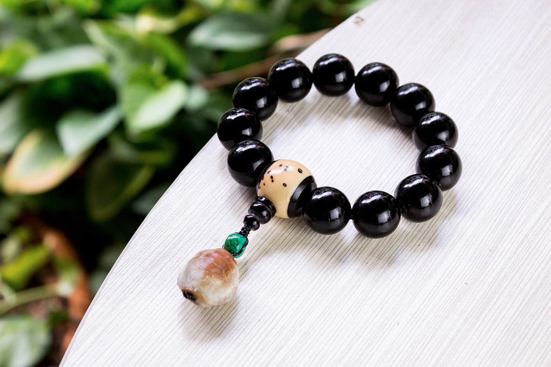 水牛角工艺品手串牛角手链佛珠大气文玩饰品男士