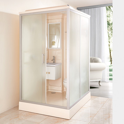 工厂直销整体卫生间淋浴房带洗手盆马桶一体式卫生间宾馆移动浴室