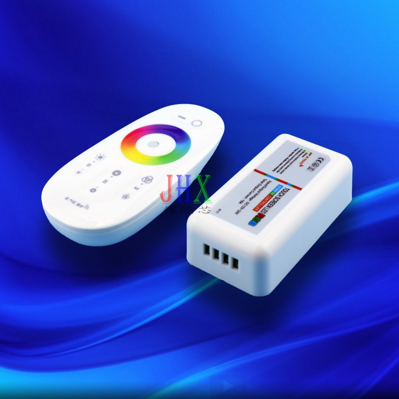 led七彩rgb模组rgb灯带智能控制器12v无线触摸遥控全彩控制器2.