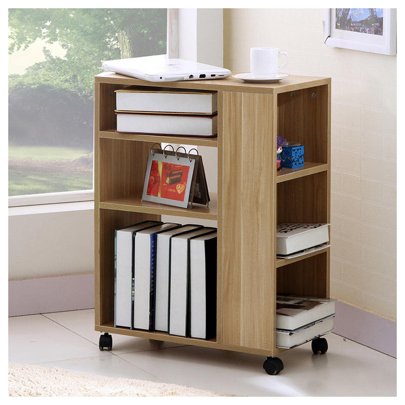 可移动柜子书柜书架简约收纳柜办公打印机置物架子儿童储物柜带轮