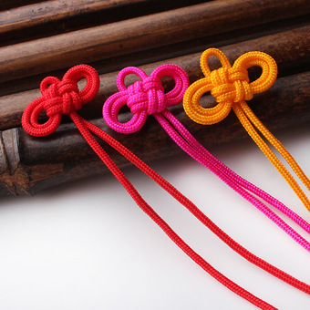 工厂供应御守绳结 中国结 吉祥结福袋专用绳结颜色 长度加工-报价