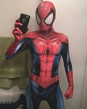 新款 终极蜘蛛人连体紧身衣Ultimate Spider Cosplay英雄服装