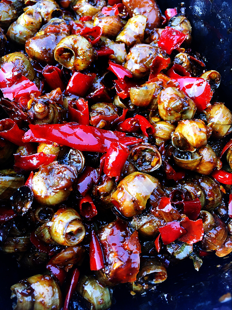 炒田螺湖南特色香辣田螺无肠麻辣嗦螺螺丝即食泥螺冷湖北小吃批发