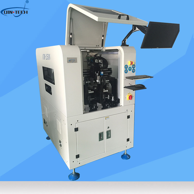 atm-250n全自动条码贴标机 pcb全自动贴背胶机 双面贴标机厂家