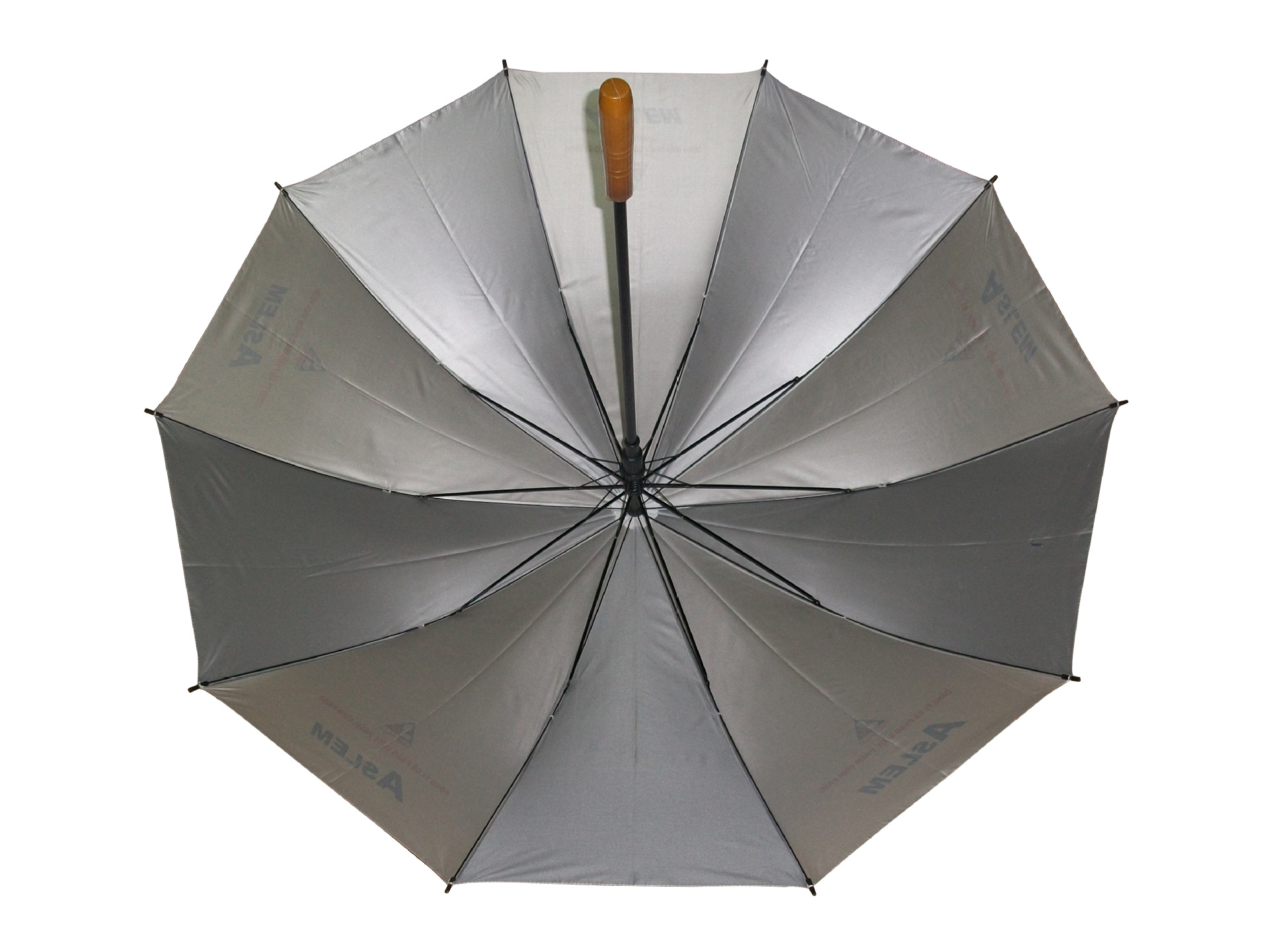 厂家直销 10k木头手柄高品质广告高尔夫雨伞 长柄手动太阳伞