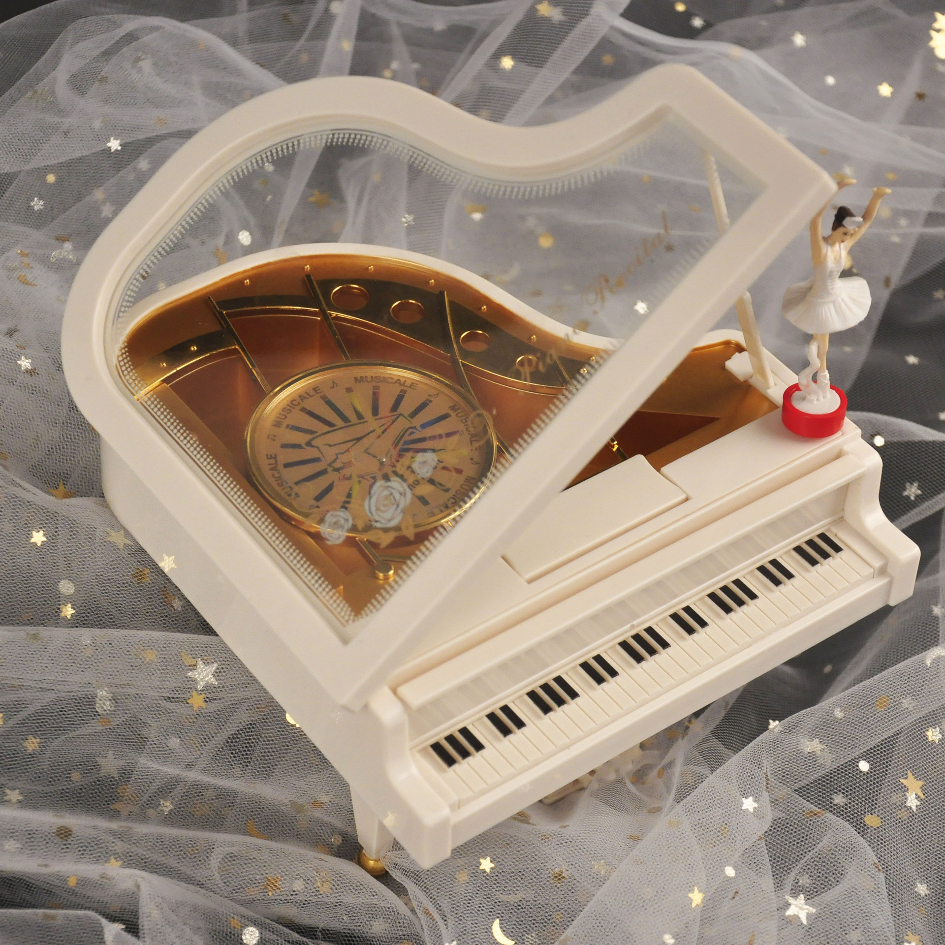 钢琴音乐盒八音盒创意儿童节生日礼物女生送女友天空之城跳舞旋转
