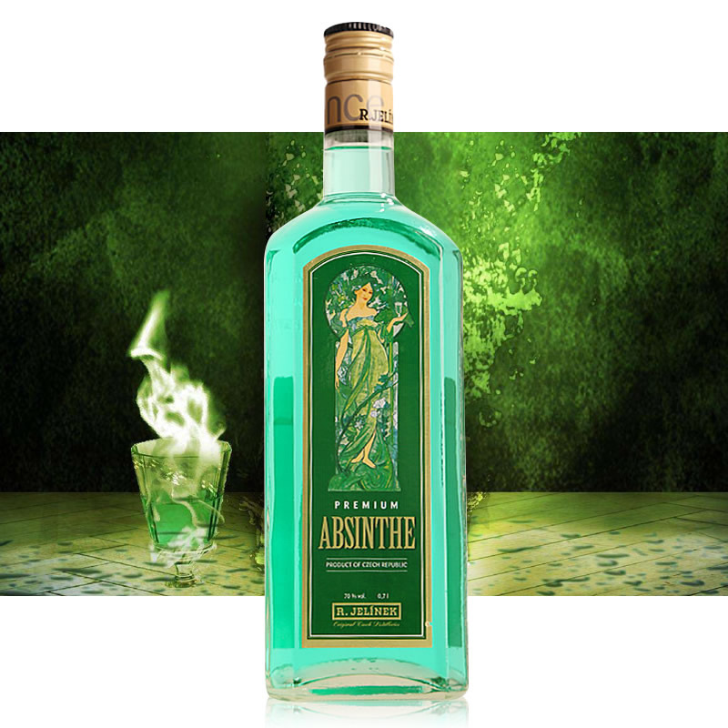 捷克苦艾酒鲁道夫高度酒 absinthe absinth 700ml