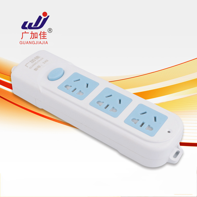 家用多功能排插带开关插线板大功率电器插排阻燃抗摔无线开关插座