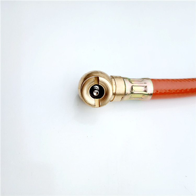 打气嘴充气头两用汽车摩托车单车电动车充气咀接气泵使用单充气头