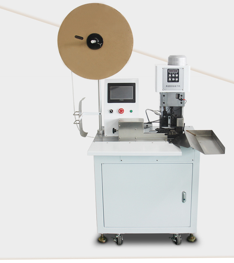 鼎工半自动排线端子机 多跟并线2-15p排线自动分线压接单头端子机