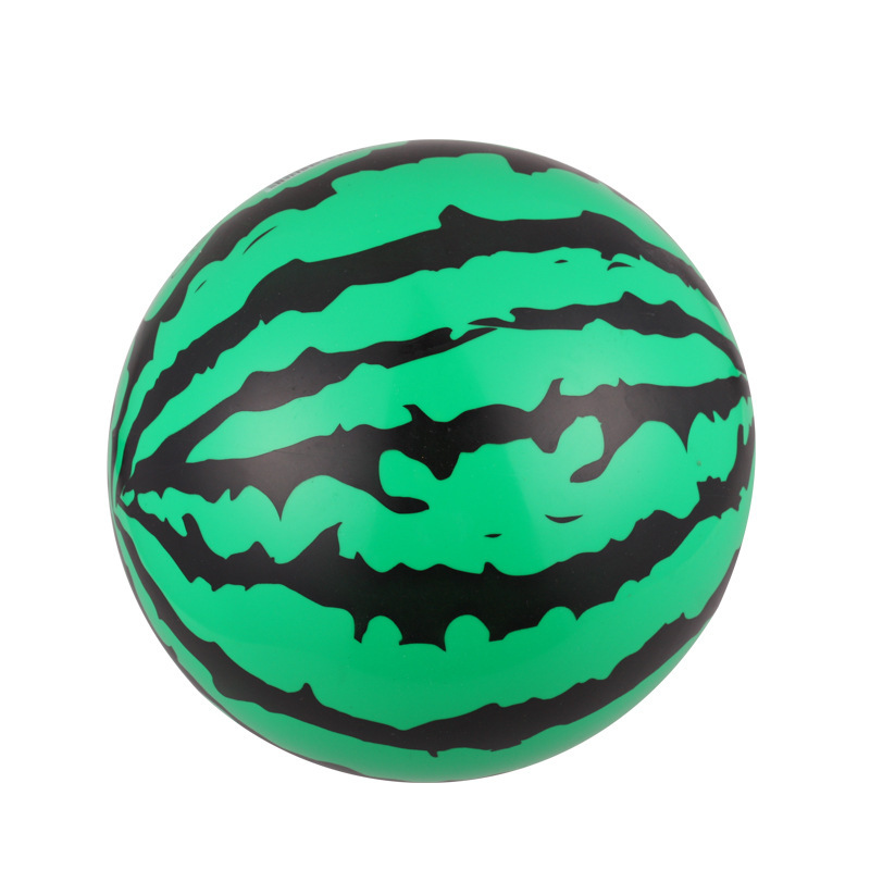 友诺厂家货源玩具球批发 皮球贴标笑脸西瓜球儿童充气pvc玩具球