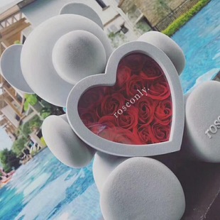 roseonly抱抱熊玫瑰熊礼品毛绒玩偶节日礼物送爱人女友推荐礼物