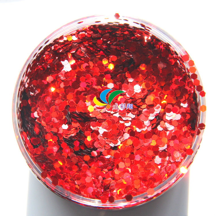 耐溶剂金葱粉美甲镭射闪光片圣诞雪花眼睛环保pet亮片批发