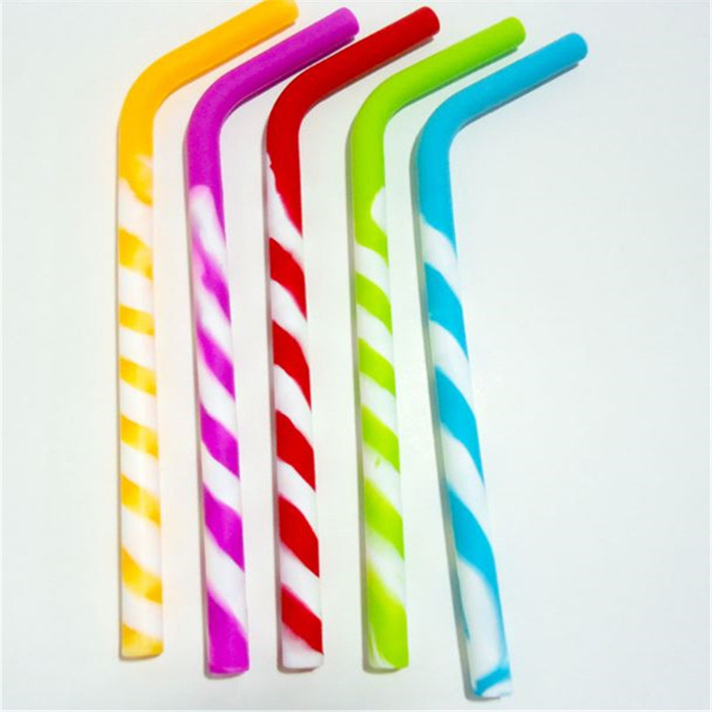 厂家直销供应亚马逊热销食品级硅胶吸管弯管 环保多次使用硅胶管