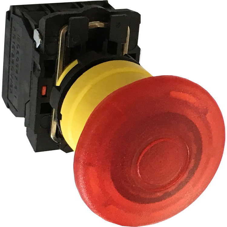 xb5防水型推拉式带灯按钮开关按拉式带灯急停按钮开关ip66