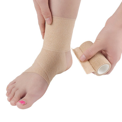 弹力自粘绷带运动固定弹性绷带手指脚踝男女护腕腰膝肘足球篮球