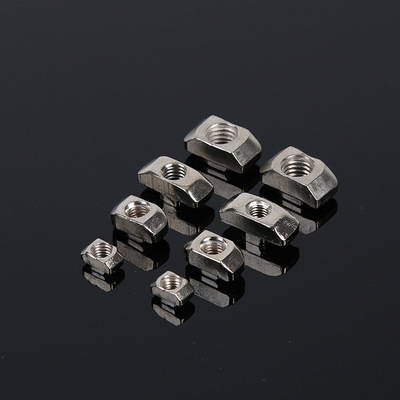 工业铝型材流水线配件 欧标t型螺母20304045 船型螺母 先装螺母