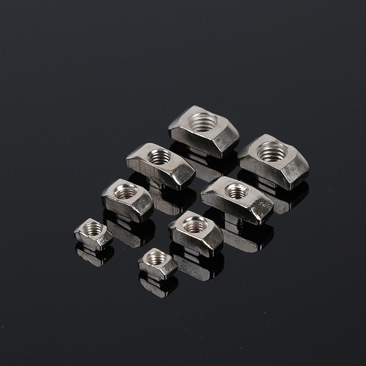 工业铝型材流水线配件 欧标t型螺母20304045 船型螺母 先装螺母