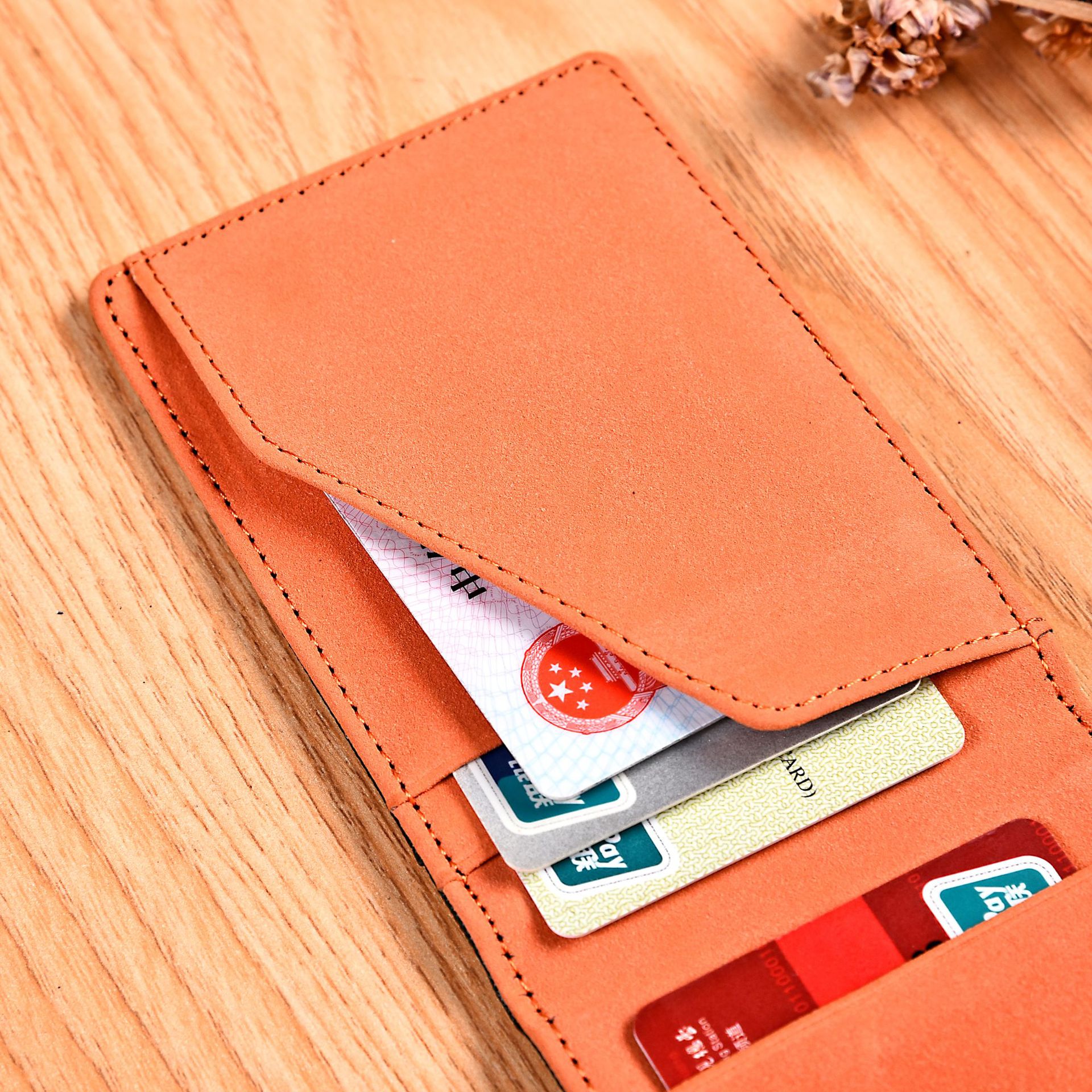 pu皮质卡包多卡位证件学生卡套卡夹伸缩带拉链零钱包公交防磁卡套