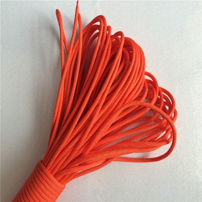 专业生产彩色固定绳 口哨扣伞绳 尼龙包芯伞绳