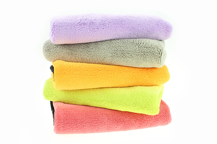 恩多良品双层加厚双色撞色珊瑚绒抹布地板布擦车巾多尺寸可选