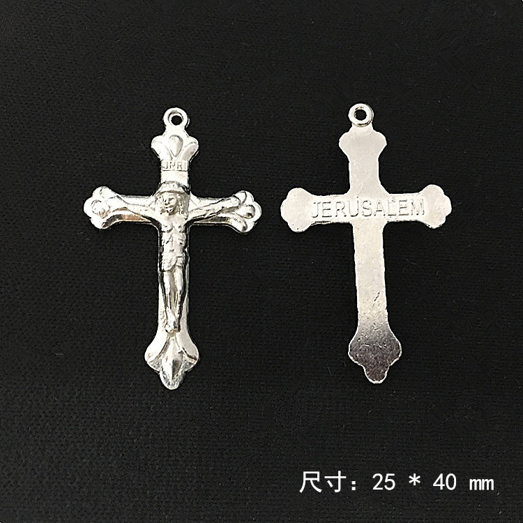 DIY Alloy Decoration Accessories Holy Bitter Cross Necklace Pendant Ornament Factory Direct Supply 100 Pcs/Bag