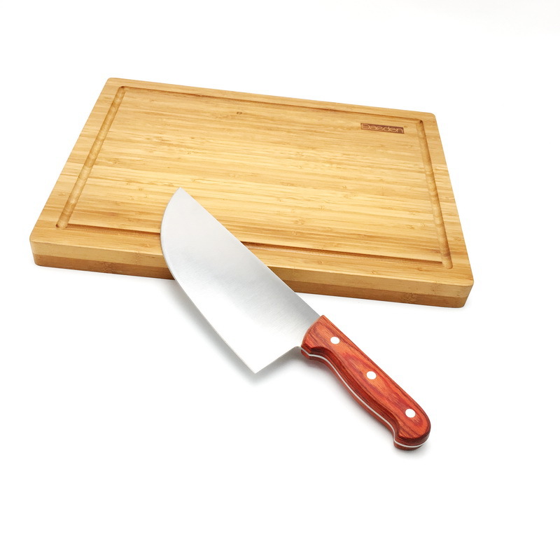 阳江刀具切肉刀白砍鸡刀彩木柄尖头菜刀厨房用刀一件代发