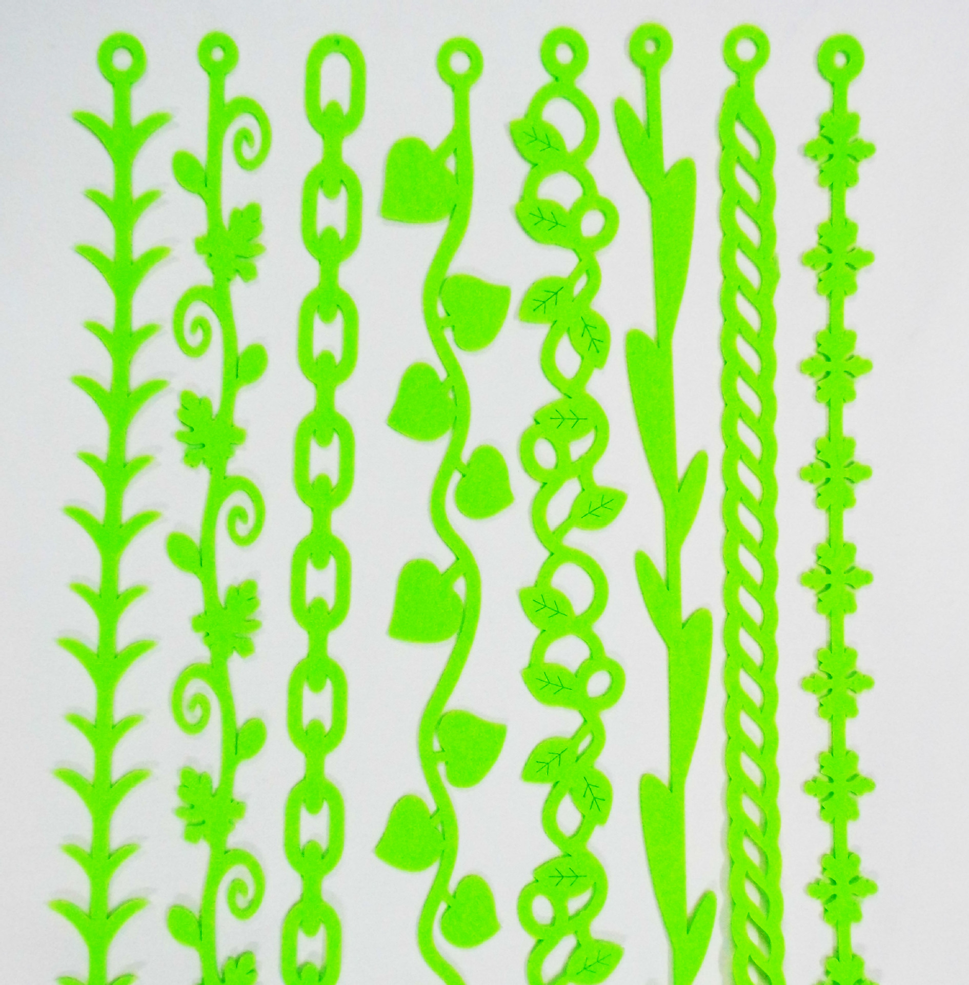 游乐场幼儿园走廊教室装饰环境挂饰 吊饰藤条无纺布叶条装饰品