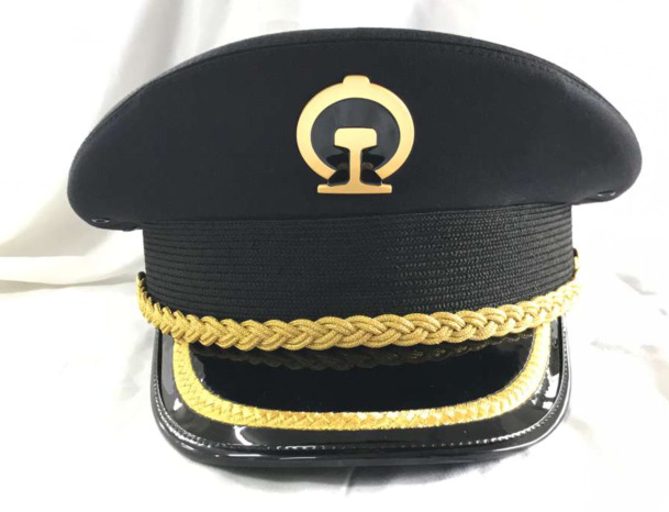 铁路春秋季大檐帽大盖帽制服帽夏帽铁路大檐帽