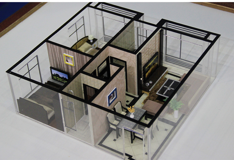 模型家具沙盘建筑模型材料配景剖面户型室内模型厨房厨具酒瓶冰箱
