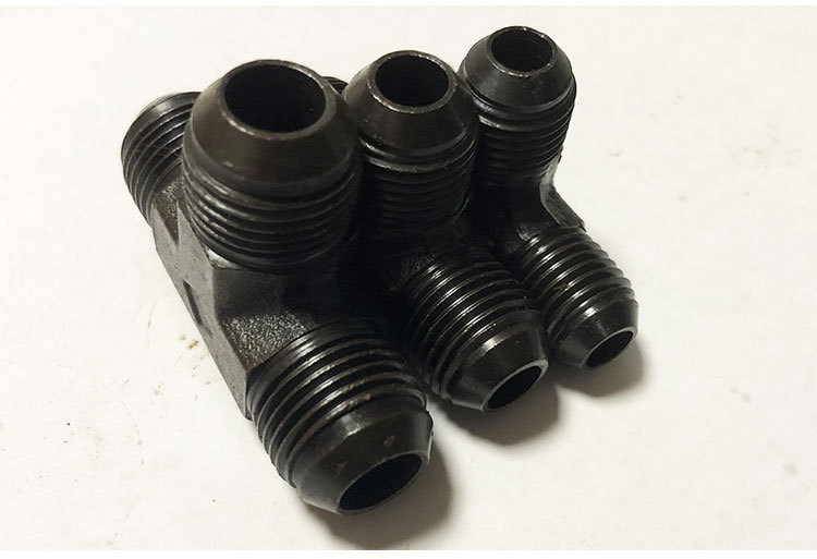 液压过渡接头 高压油管 油管接头 船舶配件 14*1.5公制d型三通